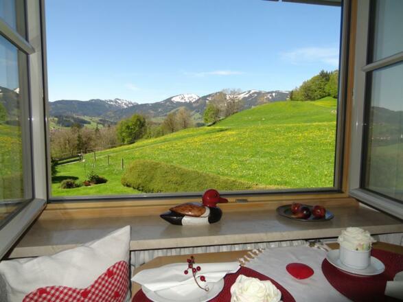 Frühling Aussicht Essplatz