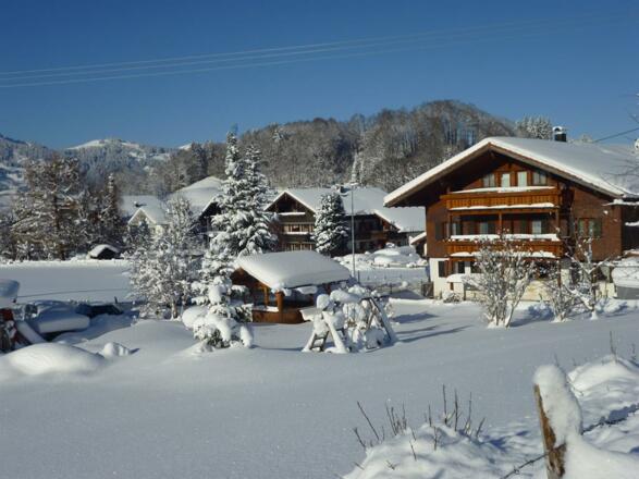 Unser Haus im Winter
