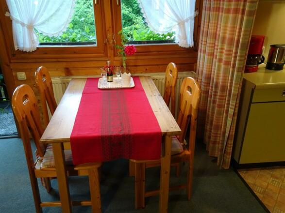 Essplatz im Wohnraum