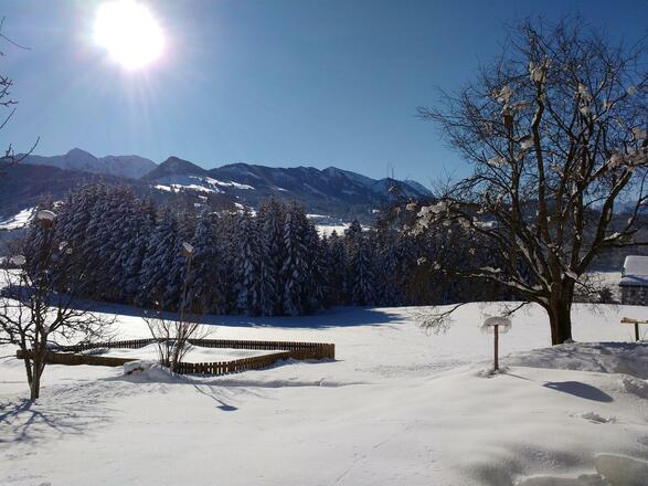Sonne über dem Hindelanger Klettersteig