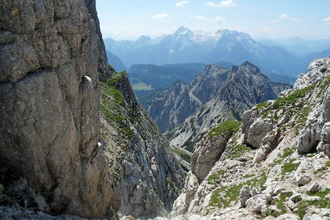 Die Mayrbergscharte auf der Reiter Alm