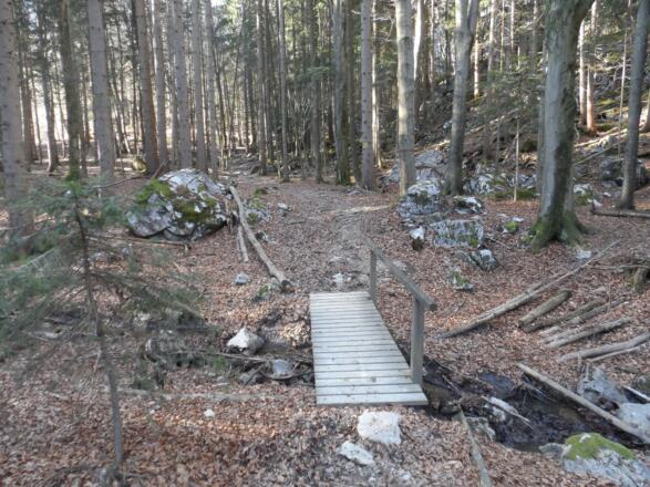 Brücke über kleines Bächlein