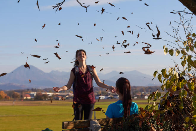 Aussichtsbank zwischen Stützing und Hausen