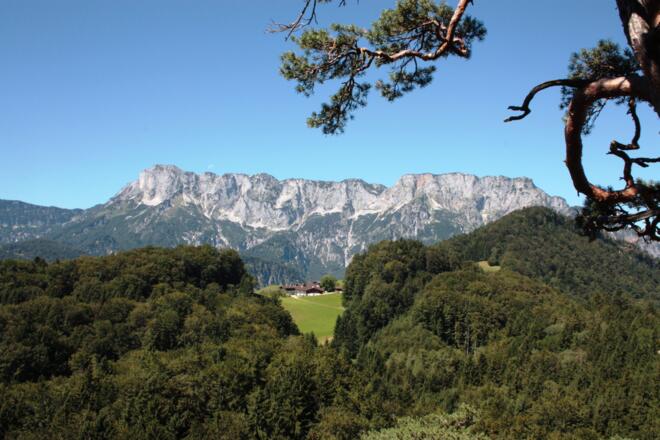 Ausblick auf das Untersbergmassiv