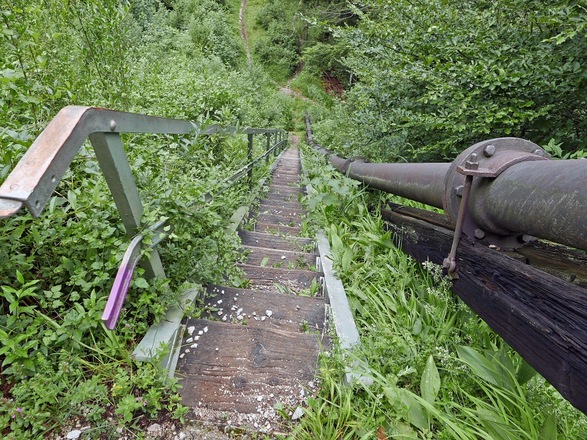 Hinunter auf der Himmelsleiter