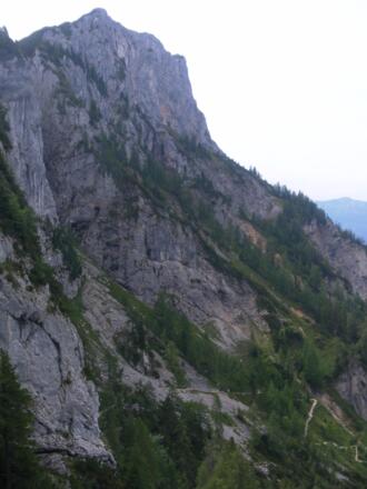 Schrecksteig durch die Westabstürze der Reiteralpe