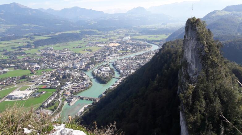 Ausblick vom Großen Barmstein nach Hallein