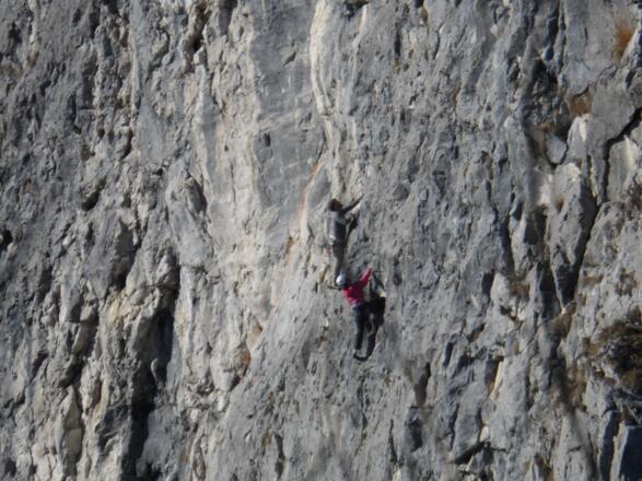 Kletterer am Großen Barmstein