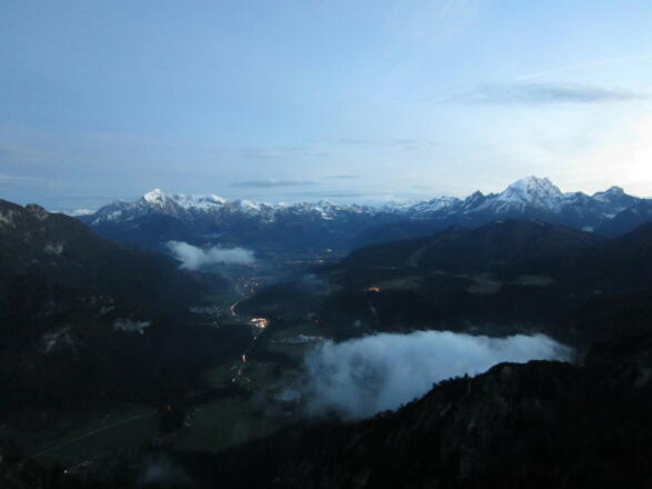 Ausblick auf die Berchtesgadener - Göll - Watzmann