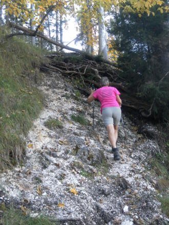 kurze Schrofenstufen