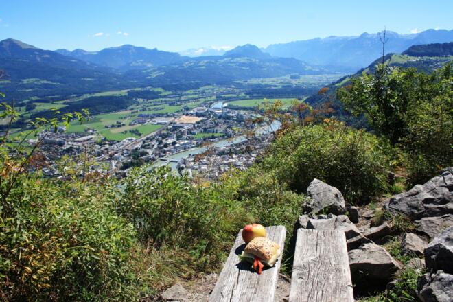 Exponierter Jausenplatz am Kleinen Barmstein