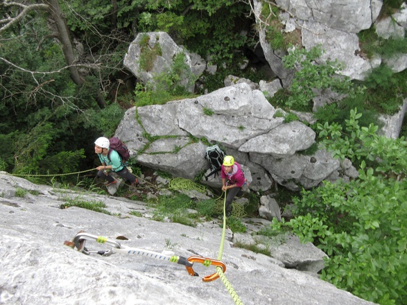 Einstieg zum kleinen Barmstein Südgrat vom ersten Turm aus fotografiert