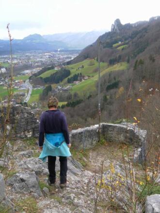 Barmsteine und Salzachtal von der Ruine Gutrat