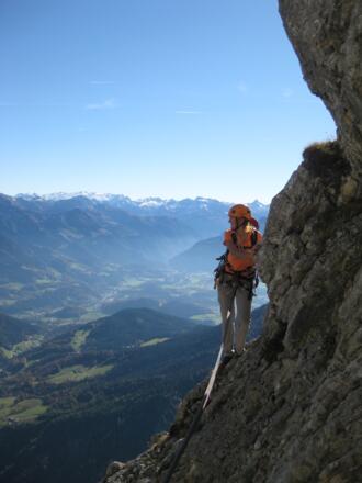 Querung zur kaminartigen Steilrinne
