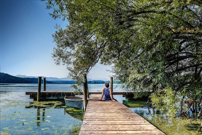 Tachinger See - Strandbad Tengling