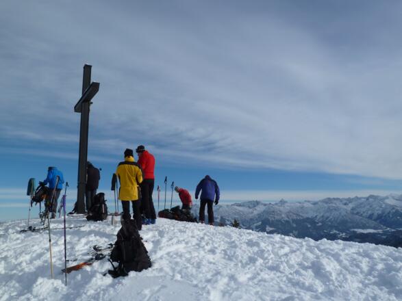 Gipfel des Großen Ochsenkopfes im Winter