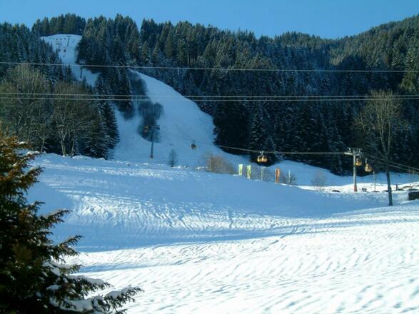 Skilift direkt hinterm Haus