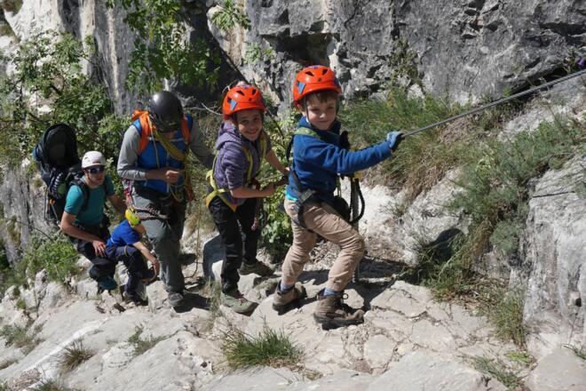 Kletterpartie mit der ganzen Familie