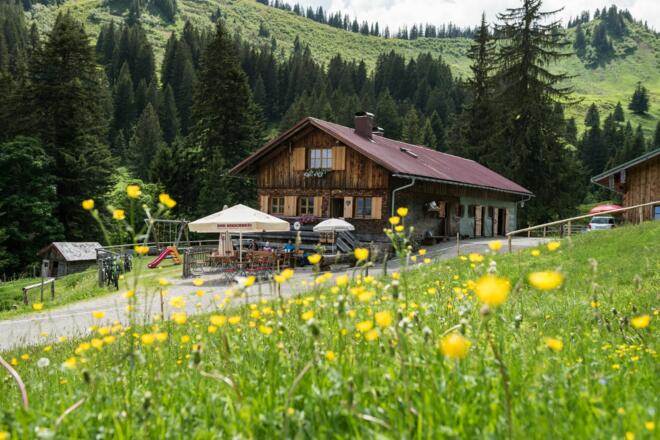 Die Alpe Bolgen im Bolgental bei Bolsterlang