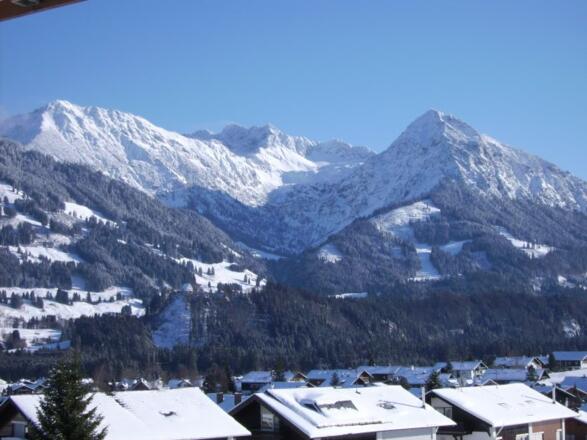 Blick vom Balkon - Winter