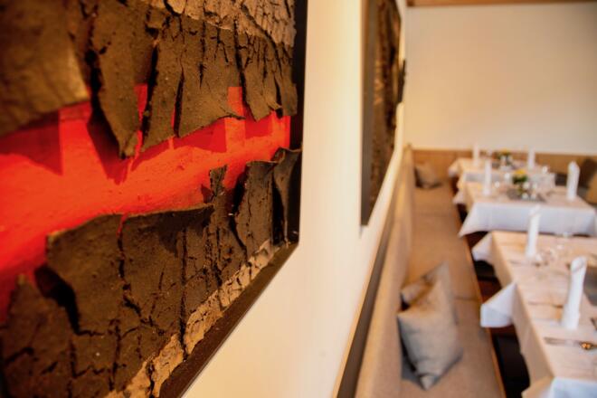 Wechselnde Kunstausstellungen im Restaurant