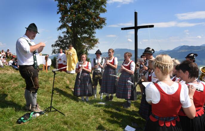 Auch die Musikkapelle ist fester Bestandteil der Bergmesse