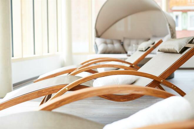 entspannte Stunden im Panorama-Ruheraum