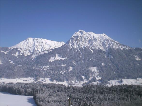 Aussicht auf die Allgäuer Winterwelt