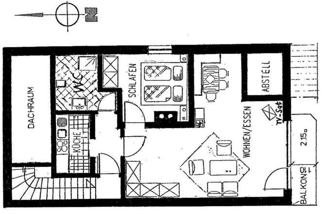 Grundriss Ferienwohnung Hilbrand