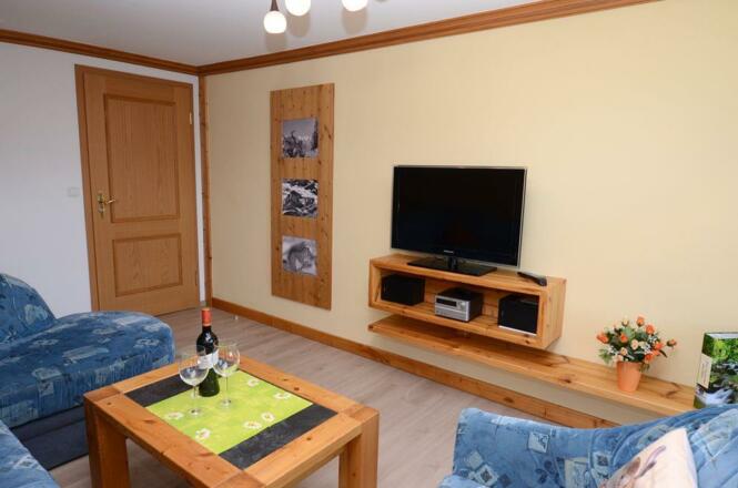 Wohnzimmer, Haus Alpengluehen, Fischen,