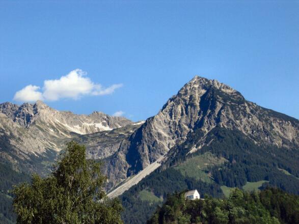 Blick von der Haustür zum Rubihorn