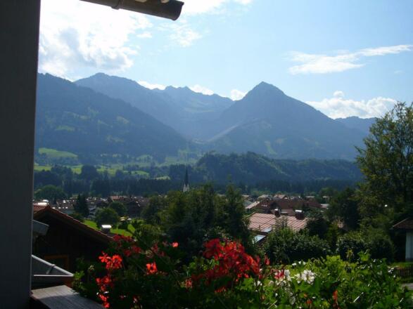 Herrlicher Bergblick vom Balkon