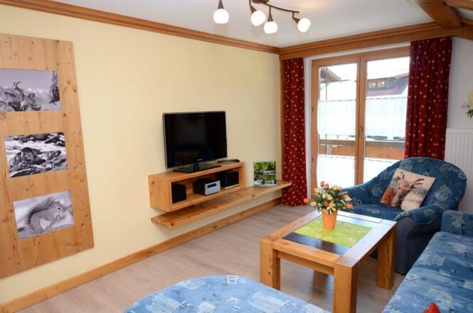 Wohnzimmer, Haus Alpengluehen, Fischen,