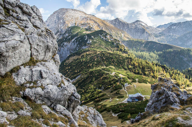 Blick hiunter zum Stahlhaus