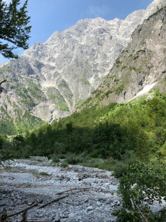 Blick auf die Watzmann Ostwand