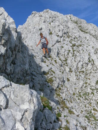 steile Flankenquerung