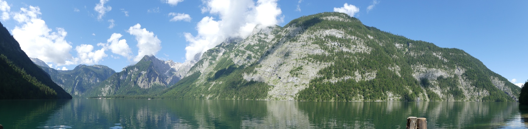 Panorama der Westseite des Königssees