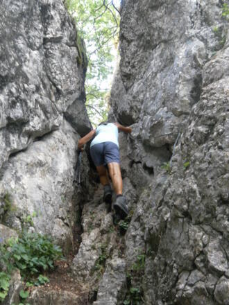 kaminartige Schlucht zum Hammerstein