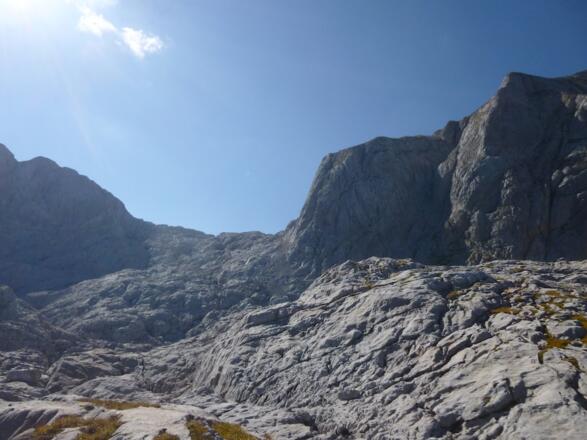 Blick zurück zum Übergang beim Leiterkopf