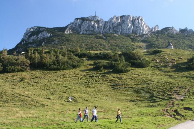 Wanderer am Sultensattel