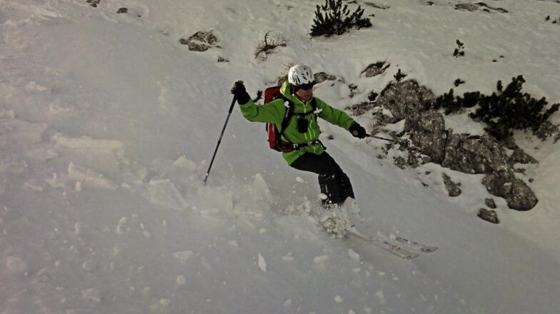 Abfahrt ins Alpeltal