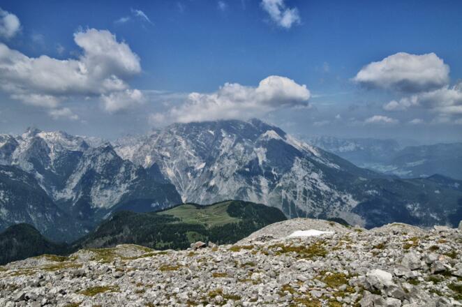 Blick vom Kahlersberg über die Gotzenalm zum Watzmann