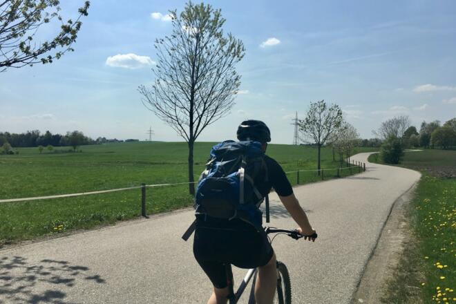 Radln entland der Hoamatrundn