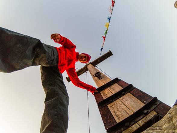 Gipfelselfie Kletteronkel.