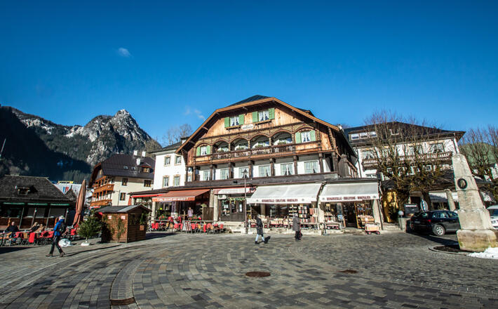 Hotel Schiffmeister und Prinzregent Luitpold Obelsik an der Seelände Königssee