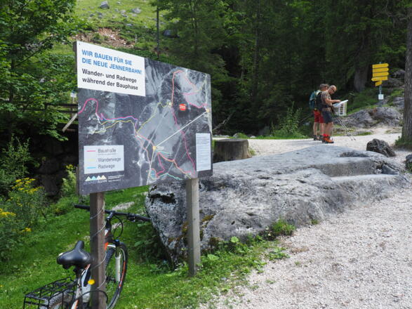 INFO ober Königsbachalm 1260m, rechts ab