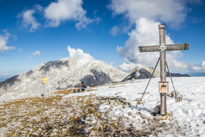 Am Gipfel vom Hohen Brett 2340 Meter