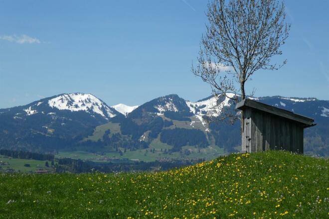 Schneebedeckte Berggipfel
