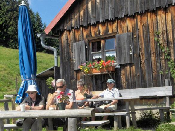 Einkehr in der Berghütten