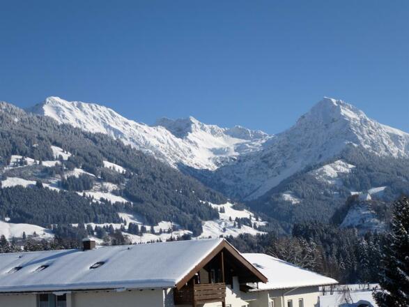 Ausblick auf das Rubihorn - Wintertraum in Fischen